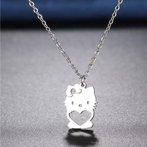 Stainless steel Hello kitty necklace